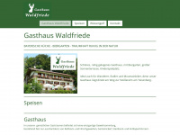 gasthaus-waldfriede.de Webseite Vorschau