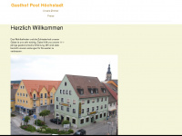 gasthof-post-hoechstadt.de Webseite Vorschau