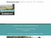 wettelsheimer-keller.de Webseite Vorschau