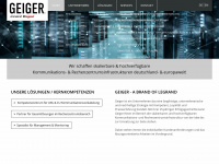 geiger-solutions.com Webseite Vorschau