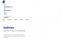 galimex.ro Webseite Vorschau