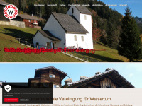 wir-walser.ch Webseite Vorschau