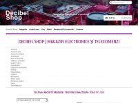 decibel-shop.ro Webseite Vorschau