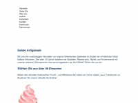 gelato-artigianale.de Webseite Vorschau