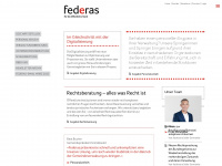 federas.ch Webseite Vorschau
