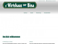 wirtshaus-zur-bina.de Webseite Vorschau