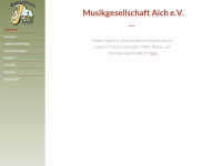 musikgesellschaft-aich.de Webseite Vorschau