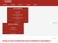 feuerwehr-langenbach.de Webseite Vorschau