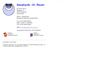 geophysik-dr-rauen.de Webseite Vorschau
