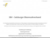 blasmusik-salzburg.at Webseite Vorschau