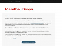 metallbau-berger.de Webseite Vorschau
