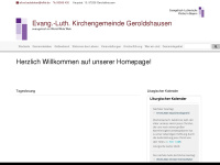 geroldshausen-evangelisch.de Webseite Vorschau