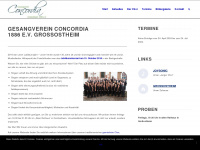 gesangverein-concordia.de Webseite Vorschau