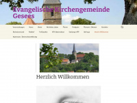 gesees-evangelisch.de Webseite Vorschau