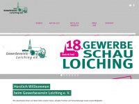 gewerbeverein-loiching.de Webseite Vorschau