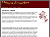 musicabavarica.de Webseite Vorschau