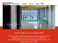glasbau-welz.de Webseite Vorschau