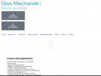 glas-machanek.de Webseite Vorschau