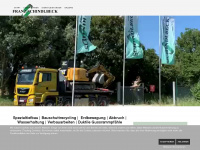 bauschuttrecycling-schindlbeck.de Webseite Vorschau