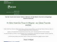 hotelrose.at Webseite Vorschau