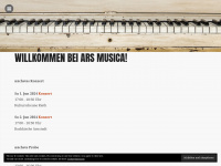 arsmusica.de Webseite Vorschau