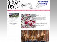 gospelchor-guenzburg.de Webseite Vorschau