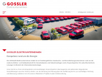 gossler-elektro.de Webseite Vorschau