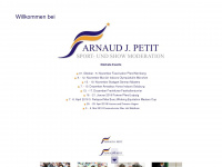 arnaud-petit.de Webseite Vorschau