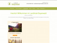 landhotel-bayerwald.de Webseite Vorschau
