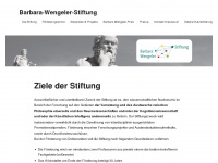 barbara-wengeler-stiftung.de Webseite Vorschau