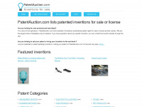 patentauction.com Webseite Vorschau