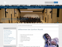 guenther-akustik.de Webseite Vorschau