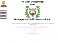 gv1862hohenstadt.de Webseite Vorschau