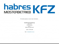 habres-kfz.de Webseite Vorschau