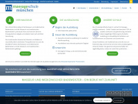 massageschule-muenchen.de Webseite Vorschau