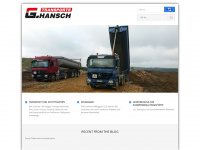 hansch-transporte.de Webseite Vorschau