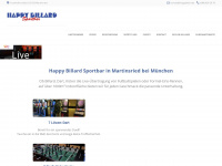 happybillard.de Webseite Vorschau
