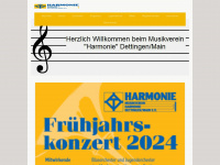 harmonie-dettingen.de Webseite Vorschau