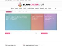 blainelarsen.com Webseite Vorschau
