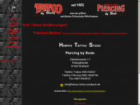 harrys-tattoo-ansbach.de Webseite Vorschau