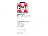 hau-bau.de Webseite Vorschau