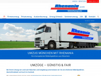 rhenania-umzuege.de Webseite Vorschau