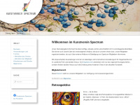 kunstverein-spectrum.de Webseite Vorschau