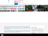 haustechnik-arnold.de Webseite Vorschau
