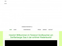 ferienhaus-senftenberger-see.de Webseite Vorschau