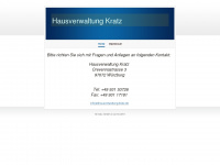 hausverwaltung-kratz.de Webseite Vorschau