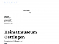 heimatmuseum-oettingen.de Webseite Vorschau