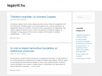 tegavill.hu Webseite Vorschau