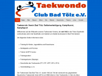 bad-toelz-taekwondo.de Webseite Vorschau