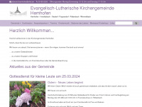hemhofen-evangelisch.de Webseite Vorschau